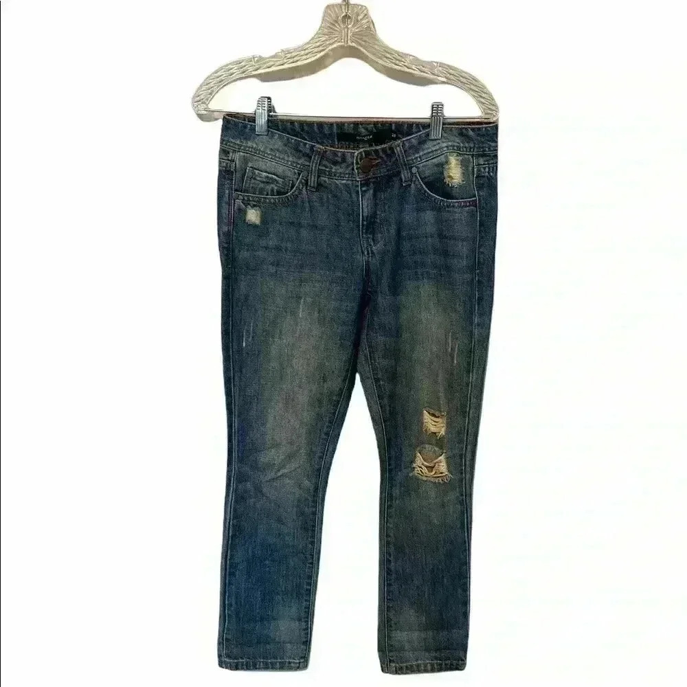 Harper Distressed Blue Jeans